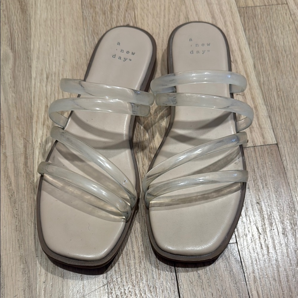 A New Day Cream Strappy Sandals